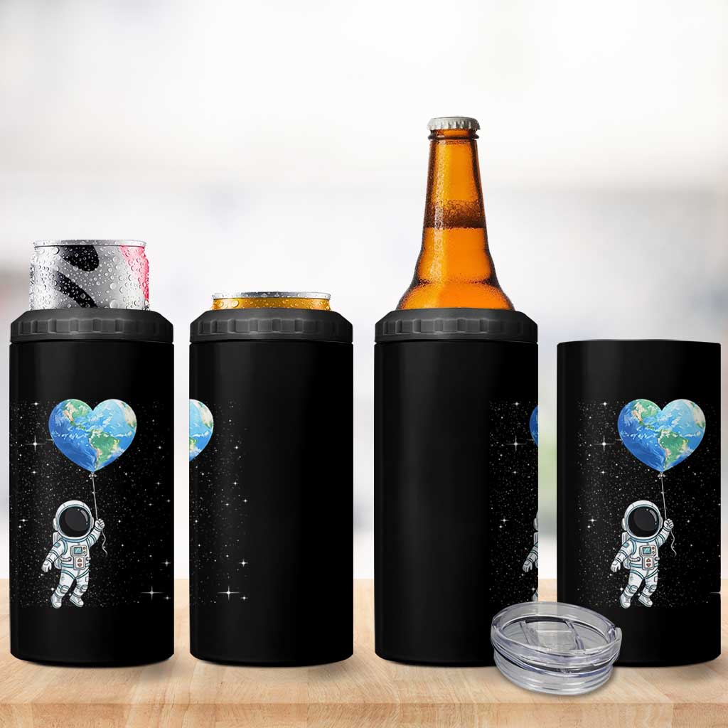 Astronaut Protect The Planet 4 in 1 Can Cooler Tumbler Earth Day Gift