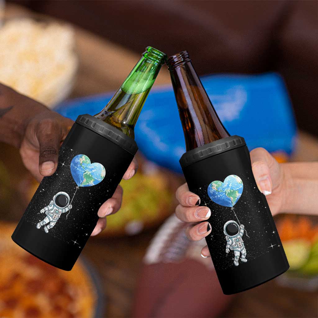 Astronaut Protect The Planet 4 in 1 Can Cooler Tumbler Earth Day Gift