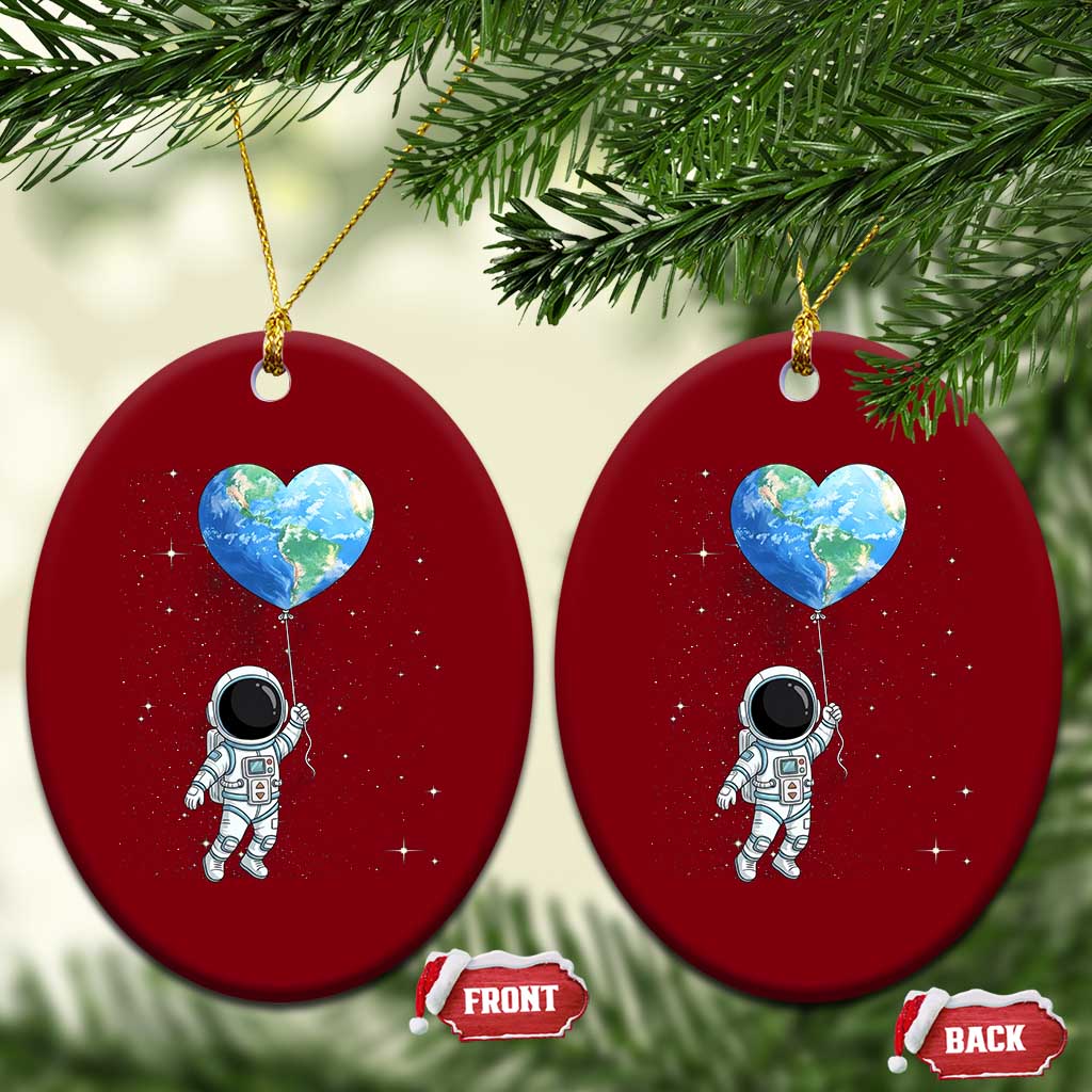Astronaut Protect The Planet Ceramic Ornament Earth Day Gift