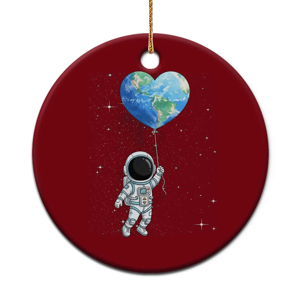 Astronaut Protect The Planet Ceramic Ornament Earth Day Gift