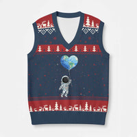 Astronaut Protect The Planet V-Neck Knit Sweater Vest Earth Day Gift