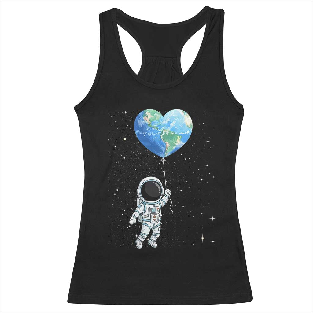 Astronaut Protect The Planet Racerback Tank Top Earth Day Gift
