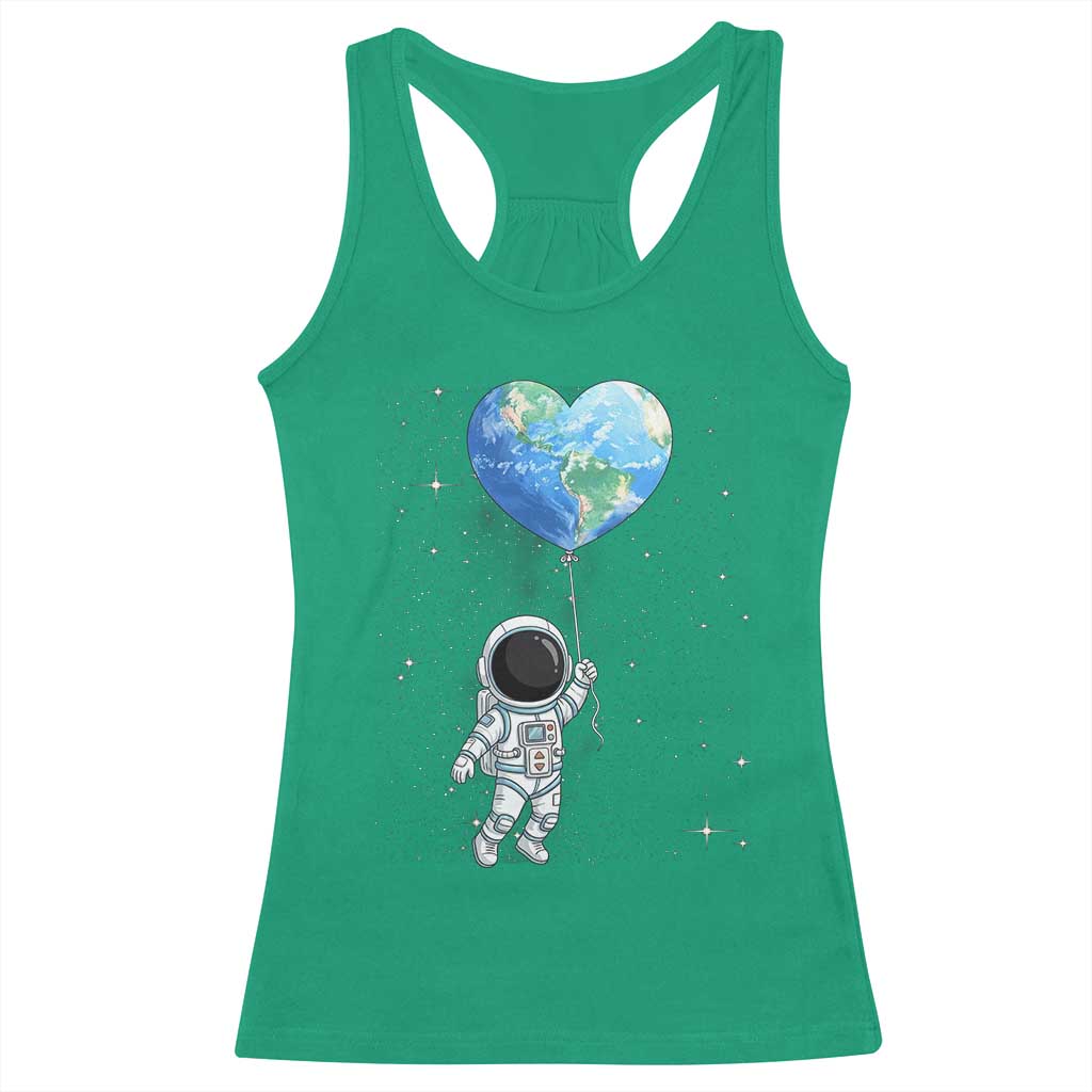 Astronaut Protect The Planet Racerback Tank Top Earth Day Gift