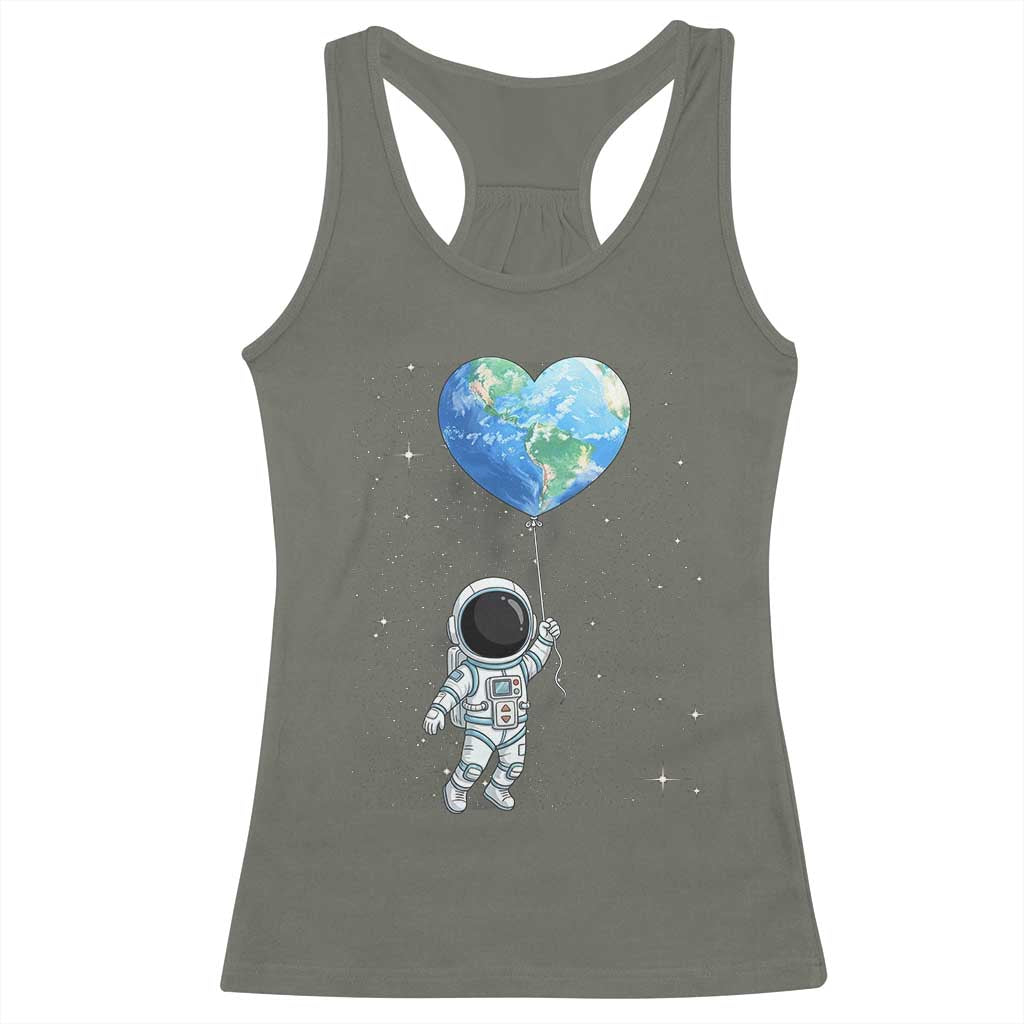 Astronaut Protect The Planet Racerback Tank Top Earth Day Gift