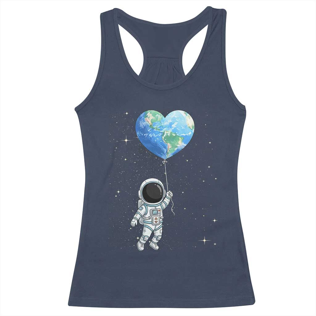 Astronaut Protect The Planet Racerback Tank Top Earth Day Gift