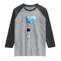 Astronaut Protect The Planet Raglan Shirt Earth Day Gift