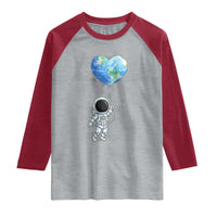 Astronaut Protect The Planet Raglan Shirt Earth Day Gift
