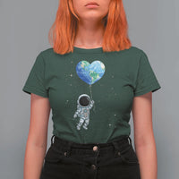 Astronaut Protect The Planet T Shirt For Women Earth Day Gift