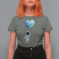 Astronaut Protect The Planet T Shirt For Women Earth Day Gift