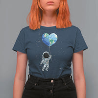 Astronaut Protect The Planet T Shirt For Women Earth Day Gift