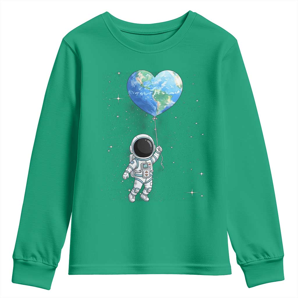 Astronaut Protect The Planet Youth Sweatshirt Earth Day Gift