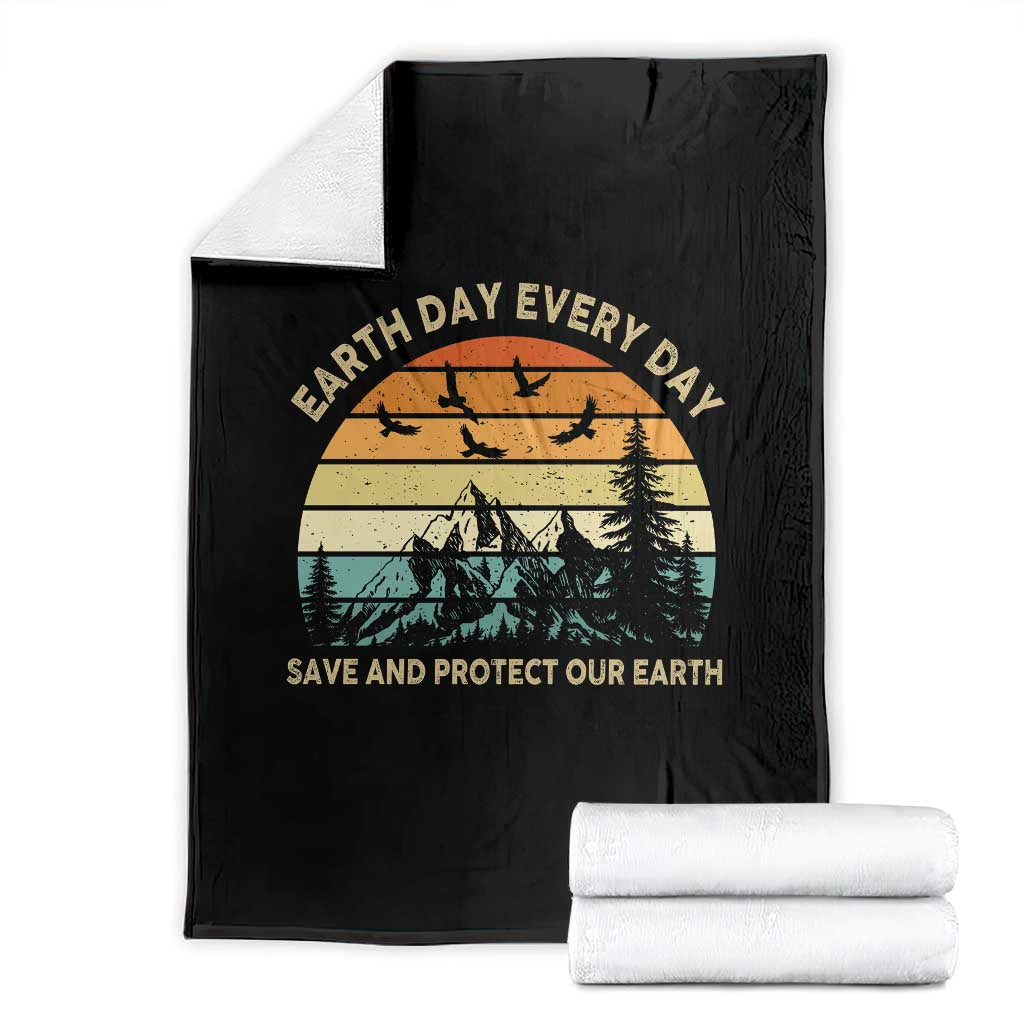Earth Day Everyday Throw Blanket Save And Protect Our Earth