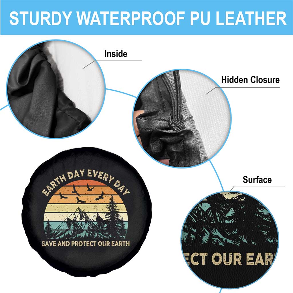 Earth Day Everyday Spare Tire Cover Save And Protect Our Earth