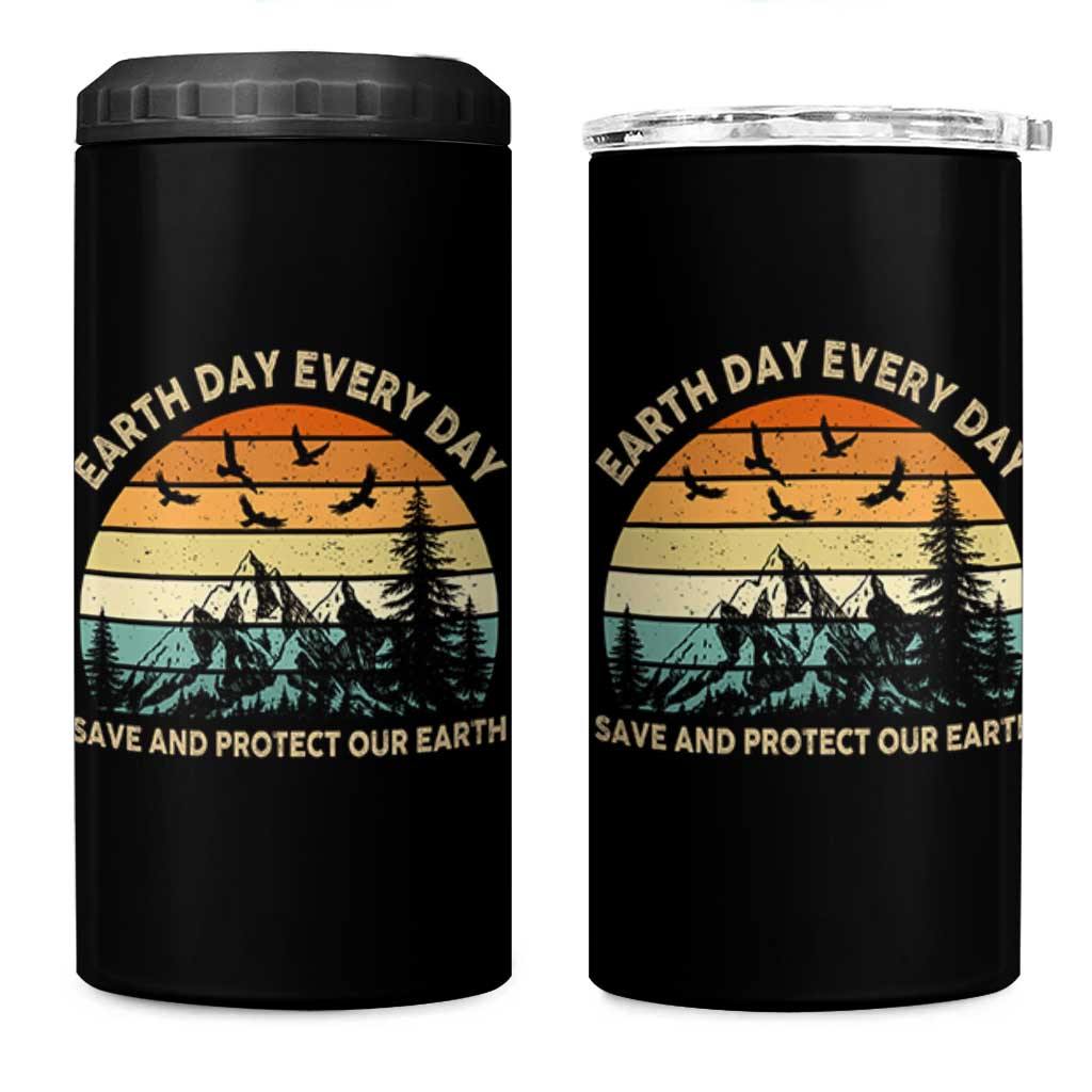 Earth Day Everyday 4 in 1 Can Cooler Tumbler Save And Protect Our Earth