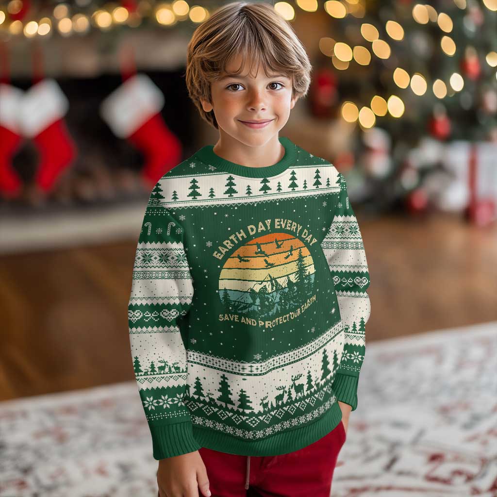 Earth Day Everyday Ugly Christmas Sweater Save And Protect Our Earth
