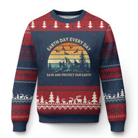 Earth Day Everyday Ugly Christmas Sweater Save And Protect Our Earth