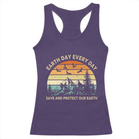 Earth Day Everyday Racerback Tank Top Save And Protect Our Earth