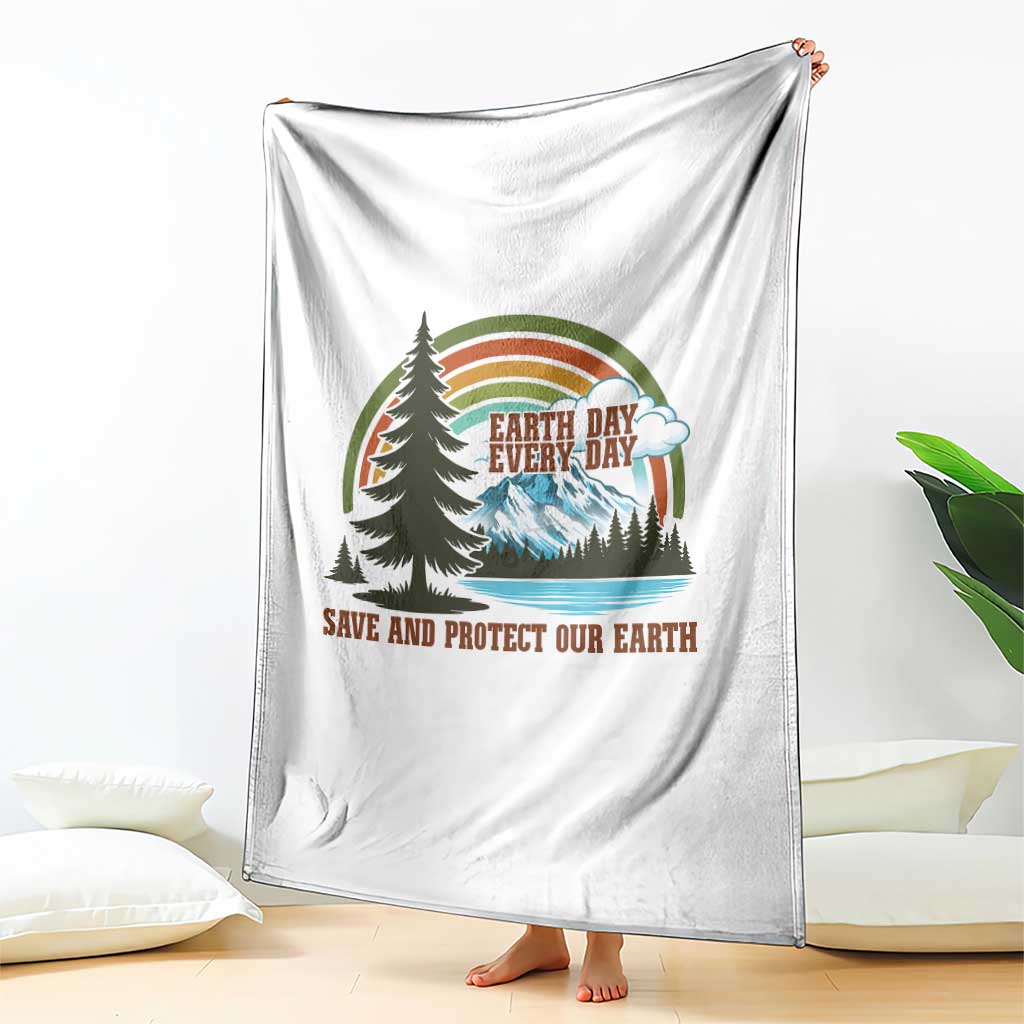 Earth Day Everyday Throw Blanket Save The Planet Nature Lover Gift
