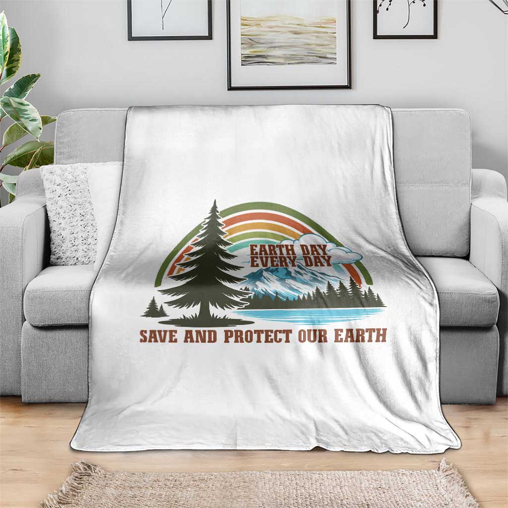 Earth Day Everyday Throw Blanket Save The Planet Nature Lover Gift