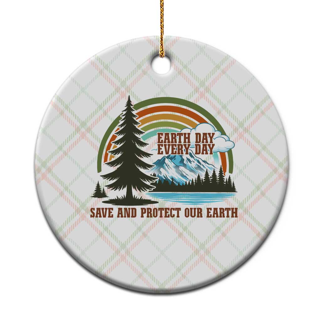 Earth Day Everyday Ceramic Ornament Save The Planet Nature Lover Gift