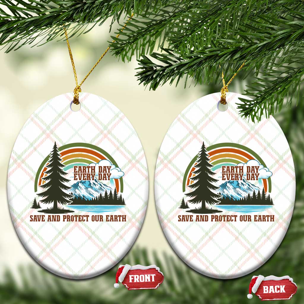 Earth Day Everyday Ceramic Ornament Save The Planet Nature Lover Gift