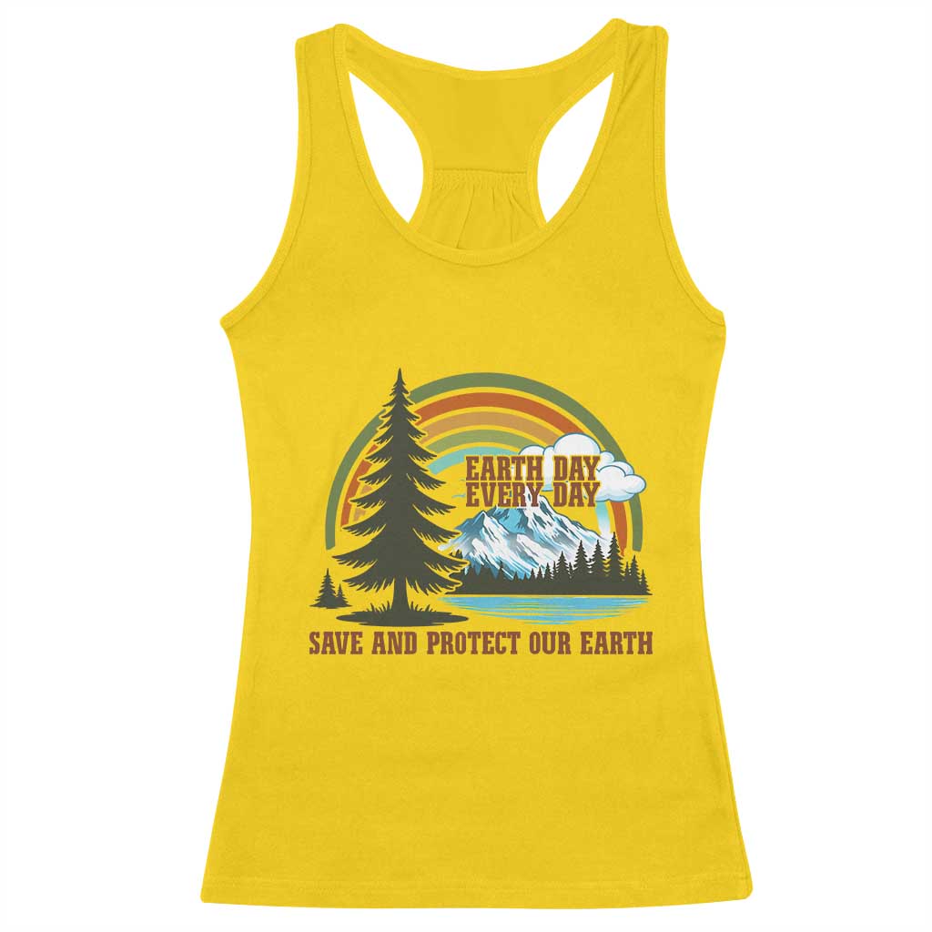 Earth Day Everyday Racerback Tank Top Save The Planet Nature Lover Gift