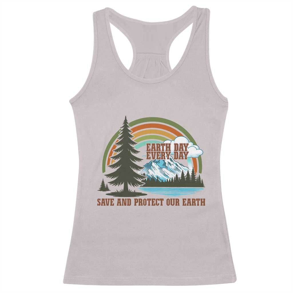Earth Day Everyday Racerback Tank Top Save The Planet Nature Lover Gift