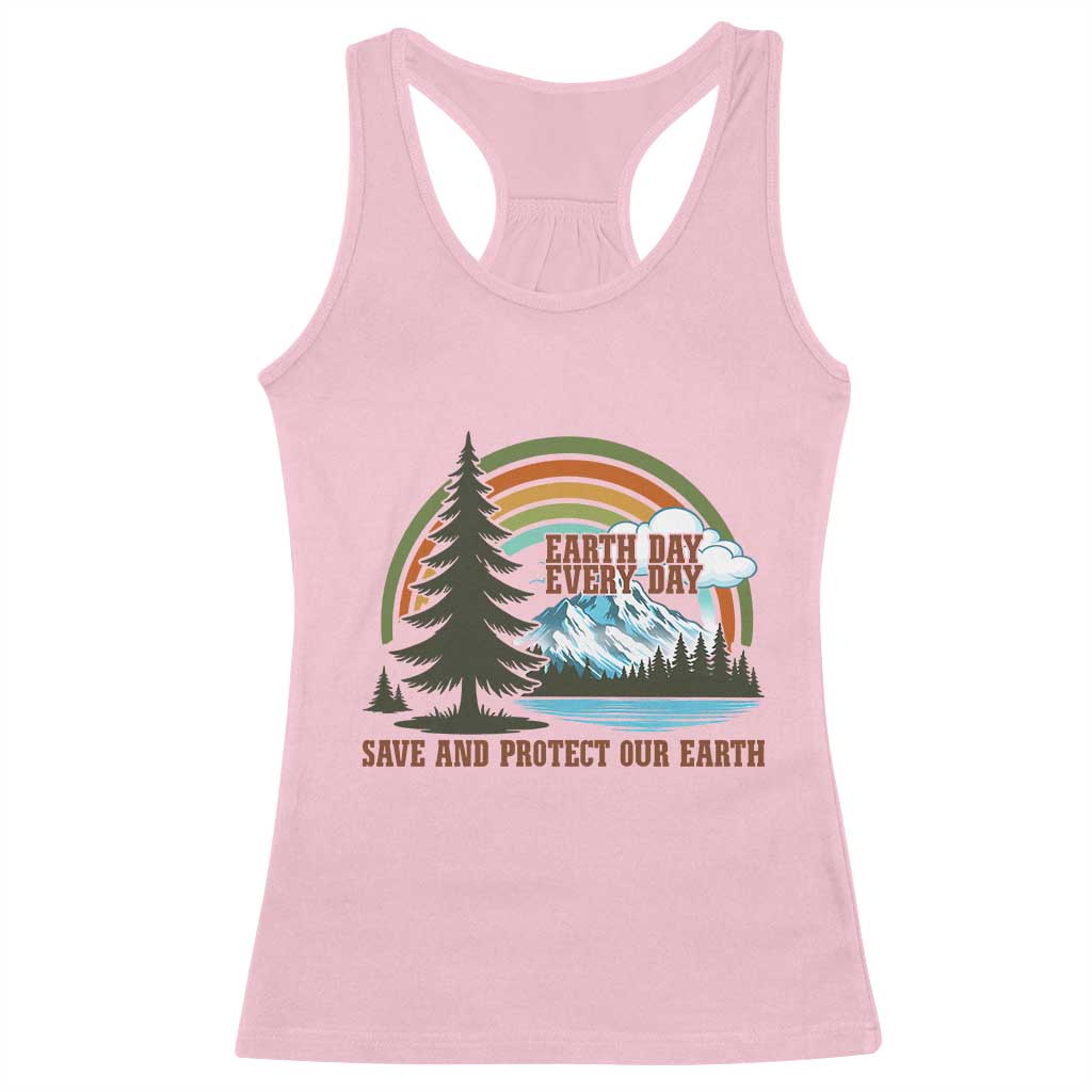 Earth Day Everyday Racerback Tank Top Save The Planet Nature Lover Gift