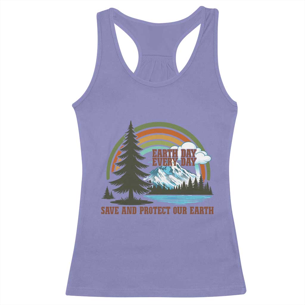 Earth Day Everyday Racerback Tank Top Save The Planet Nature Lover Gift