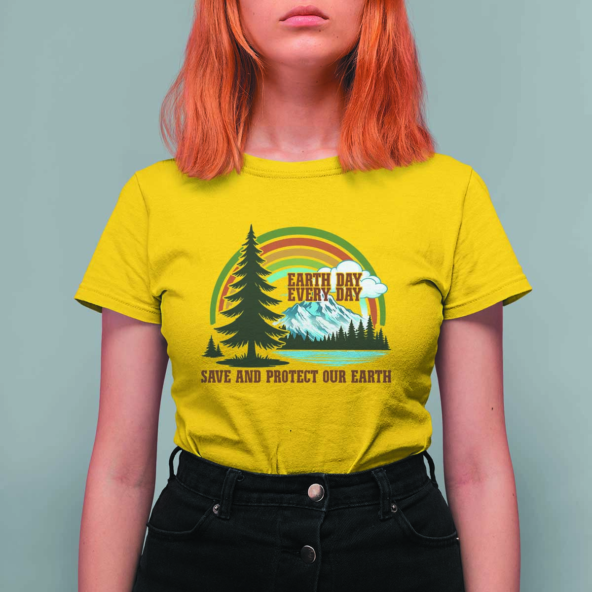 Earth Day Everyday T Shirt For Women Save The Planet Nature Lover Gift