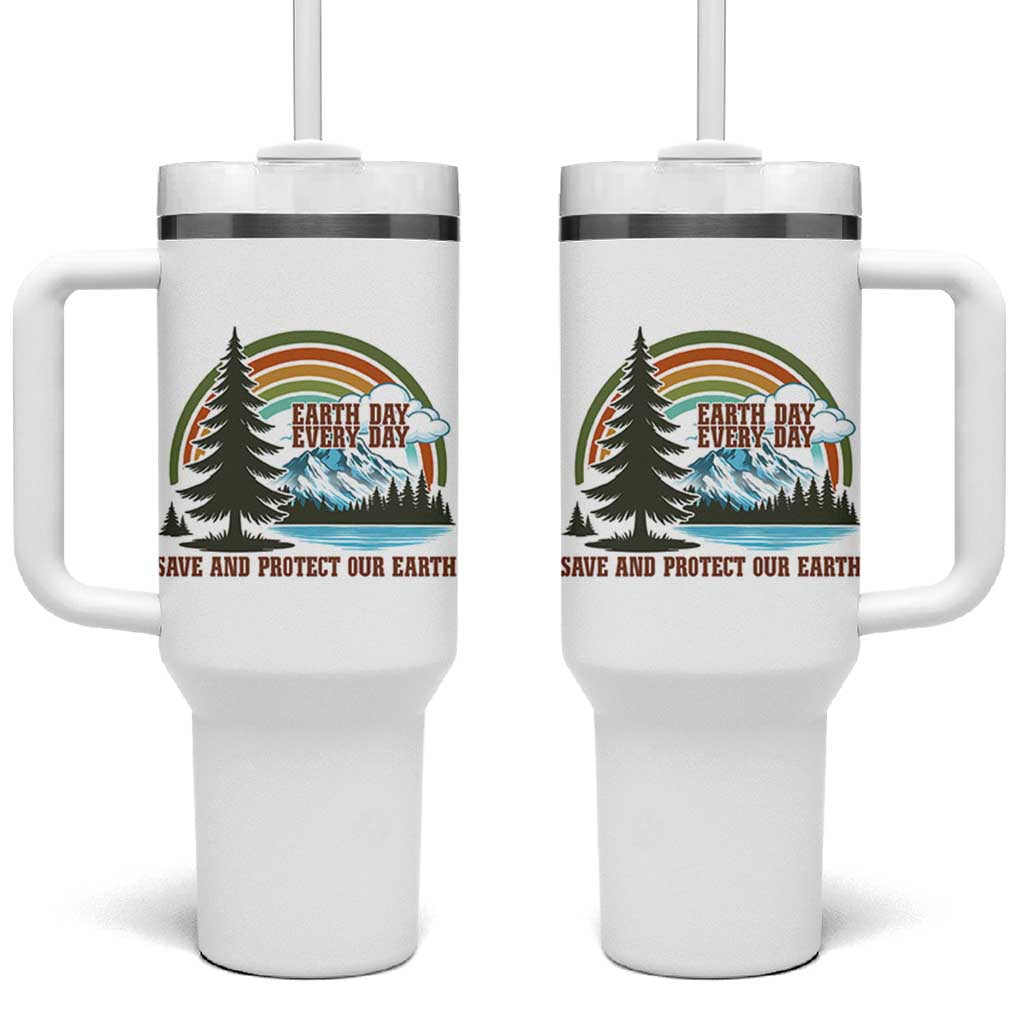 Earth Day Everyday Tumbler With Handle Save The Planet Nature Lover Gift