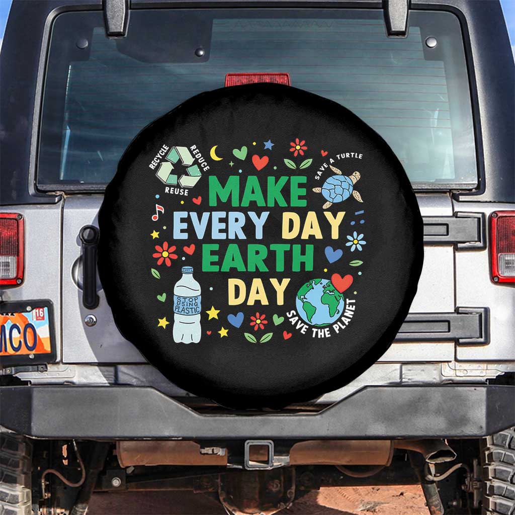 Make Every Day Earth Day Student Gift Spare Tire Cover Environmental Awareness