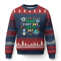 Make Every Day Earth Day Student Gift Ugly Christmas Sweater Environmental Awareness