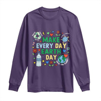 Make Every Day Earth Day Student Gift Long Sleeve Shirt Environmental Awareness