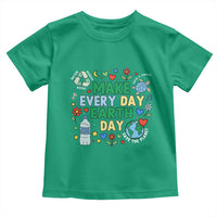 Make Every Day Earth Day Student Gift Toddler T Shirt Environmental Awareness