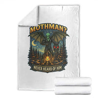 Funny Mothman Cryptid Believer Throw Blanket Never Heard Of Him