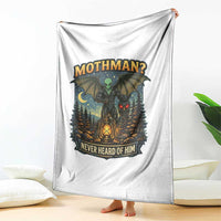 Funny Mothman Cryptid Believer Throw Blanket Never Heard Of Him