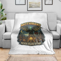 Funny Mothman Cryptid Believer Throw Blanket Never Heard Of Him