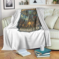 Funny Mothman Cryptid Believer Throw Blanket Never Heard Of Him