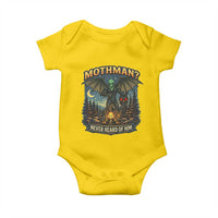 Funny Mothman Cryptid Believer Baby Onesie Never Heard Of Him