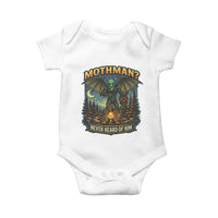 Funny Mothman Cryptid Believer Baby Onesie Never Heard Of Him
