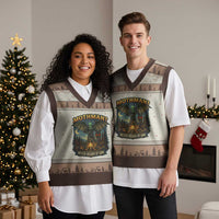 Funny Mothman Cryptid Believer V-Neck Knit Sweater Vest Never Heard Of Him