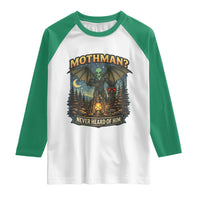 Funny Mothman Cryptid Believer Raglan Shirt Never Heard Of Him
