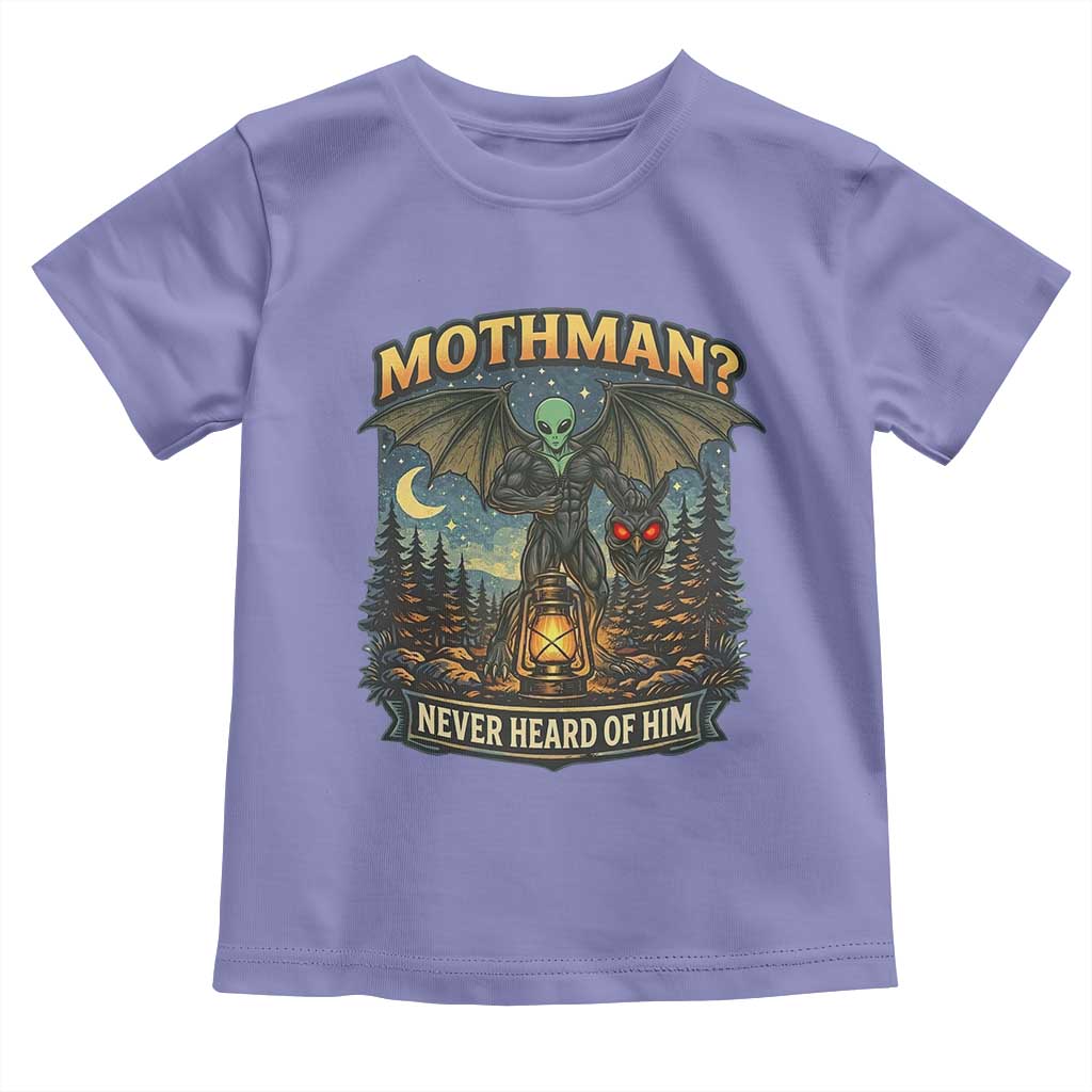 Funny Mothman Cryptid Believer Toddler T Shirt Never Heard Of Him