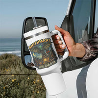 Funny Mothman Cryptid Believer Tumbler With Handle Never Heard Of Him