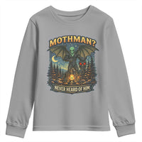 Funny Mothman Cryptid Believer Youth Sweatshirt Never Heard Of Him