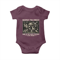 Respect The Forest My Best Friends Live Here Baby Onesie Cryptid Forest Lover