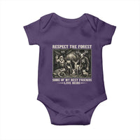 Respect The Forest My Best Friends Live Here Baby Onesie Cryptid Forest Lover