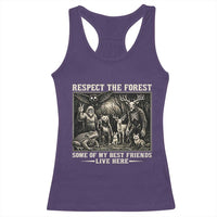 Respect The Forest My Best Friends Live Here Racerback Tank Top Cryptid Forest Lover