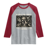 Respect The Forest My Best Friends Live Here Raglan Shirt Cryptid Forest Lover